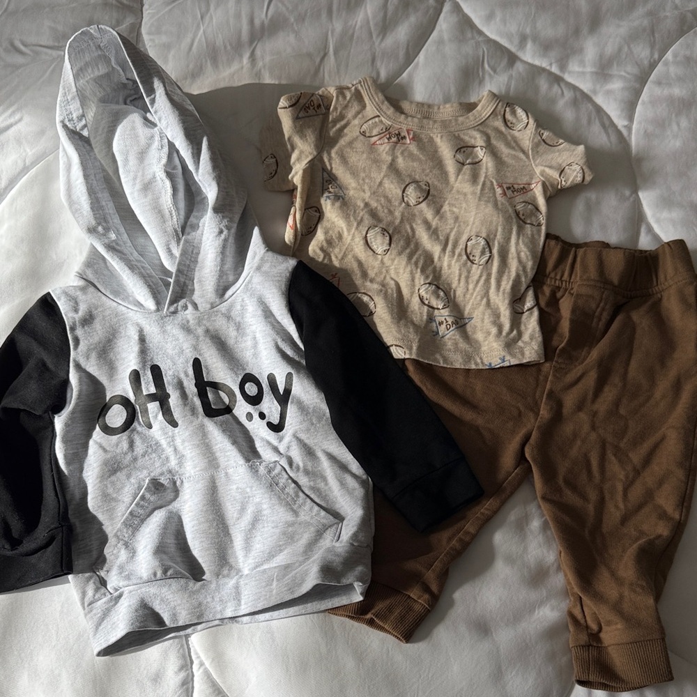 Football matching set with hoodie